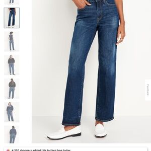 Old Navy OG Loose jeans in dark wash size 8 petite